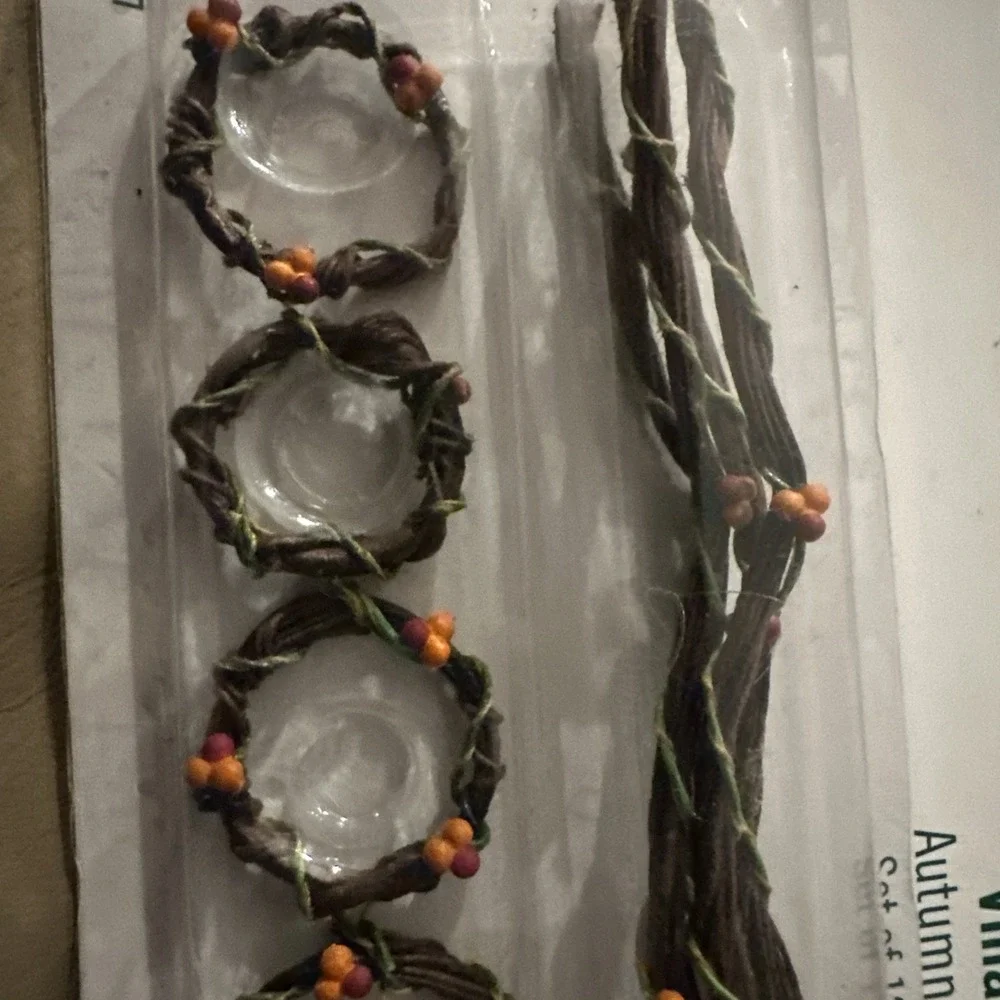 Department 56 Village Accessories  Autumn Wreaths And Garland‎
